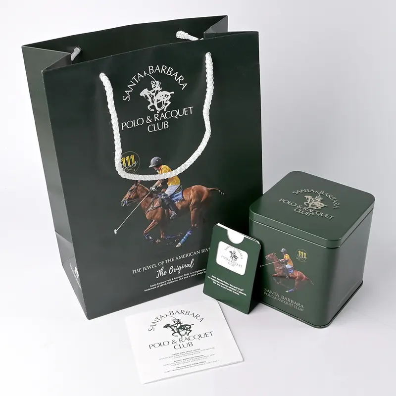 Santa Barbara Polo & Racquet Club Blue Dial Ladies Watch- SB.1.10598-5